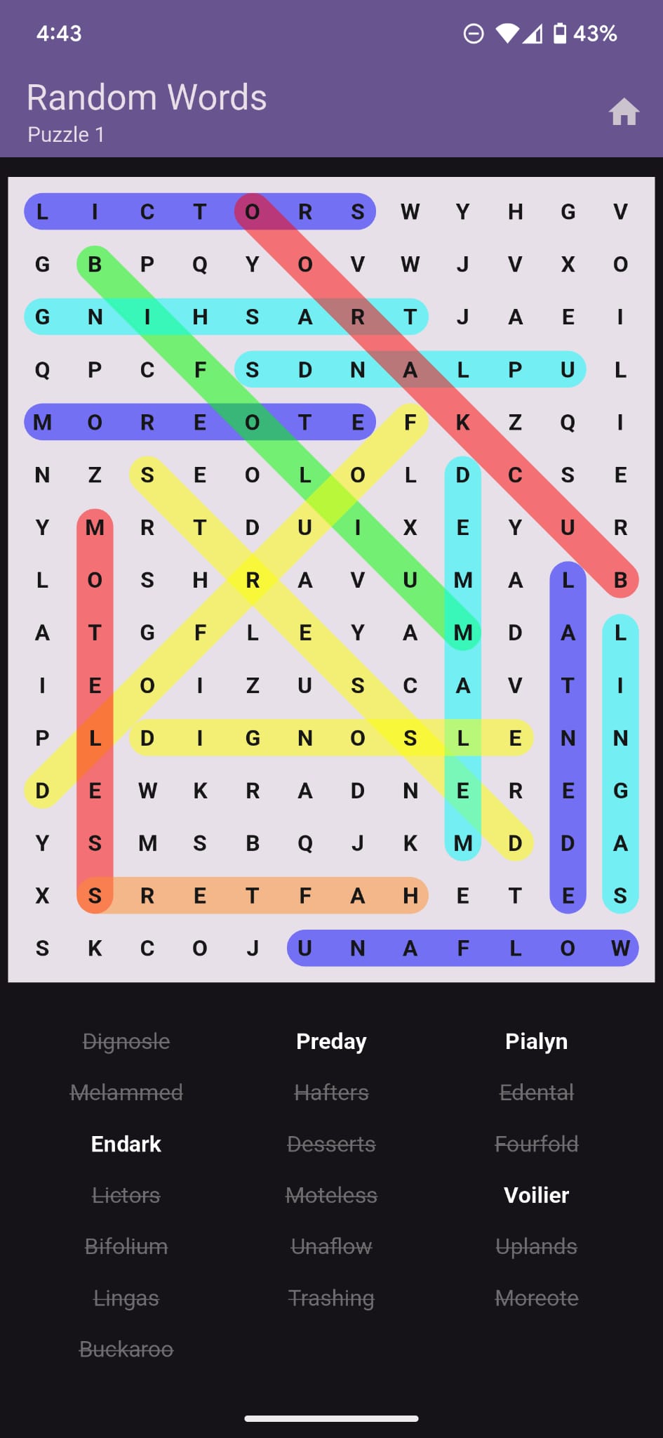 Random words gamemode puzzle